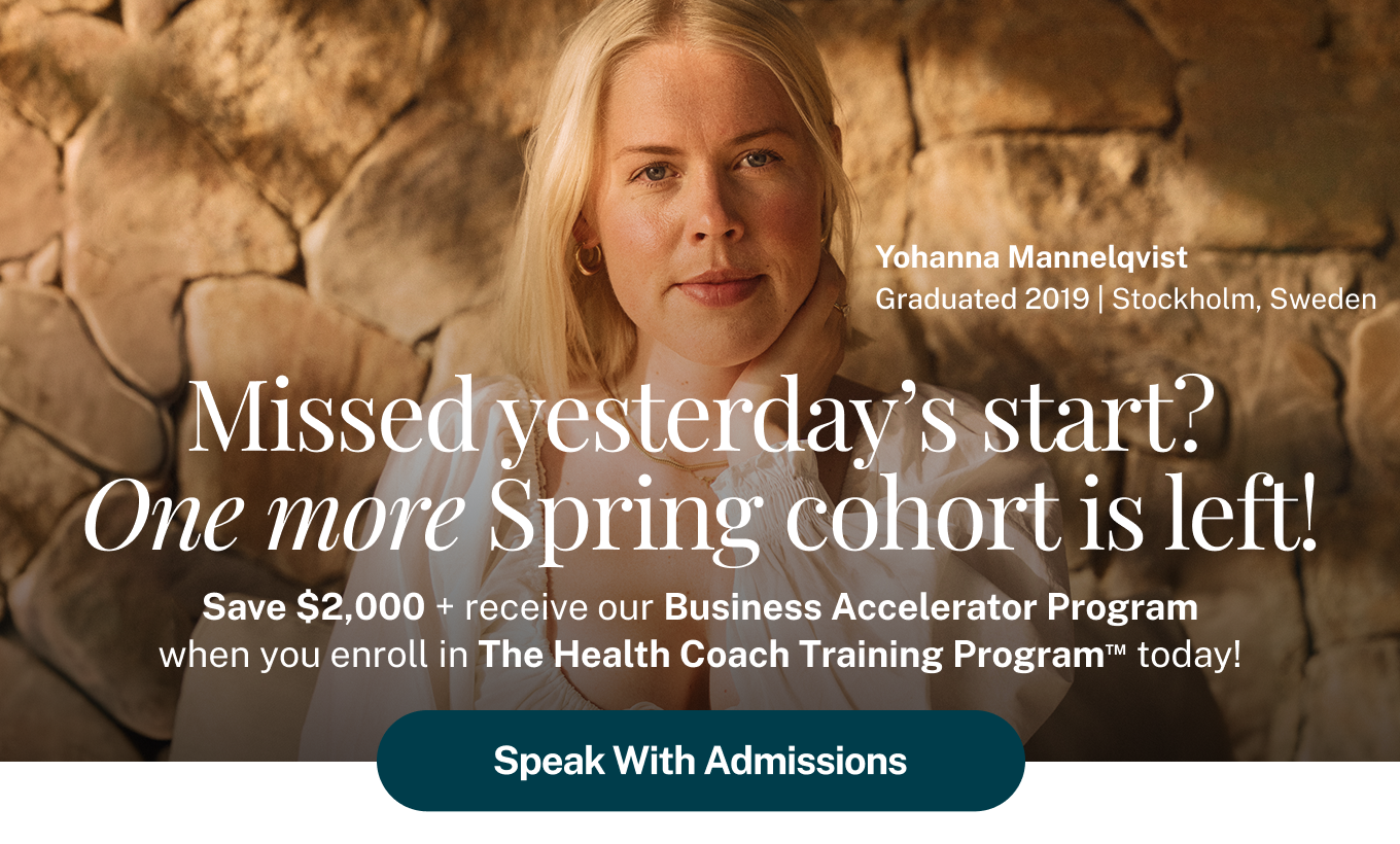 The Health Coach Training Program: Speak with Admissions