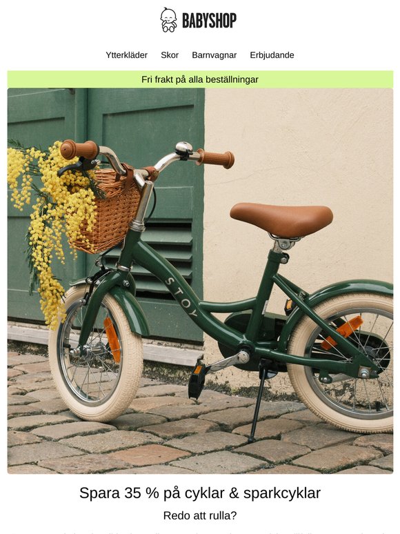 🚲 Upp till 35 % på cyklar & sparkcyklar