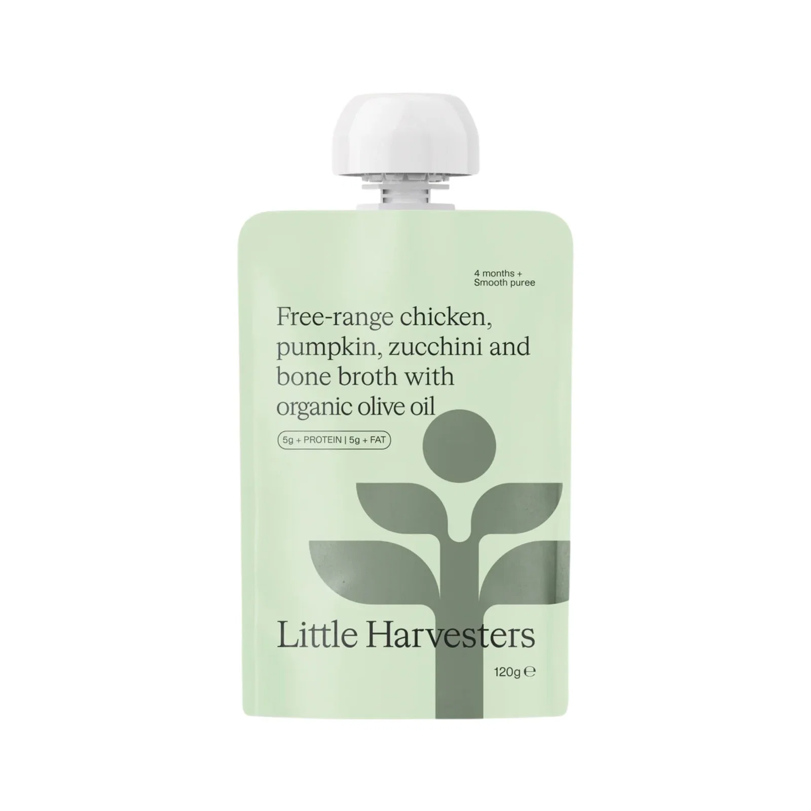 Image of Little Harvesters Free-Range Chicken, Pumpkin, Zucchini & Bone Broth 120g