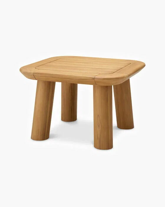 Weston side table natural teak