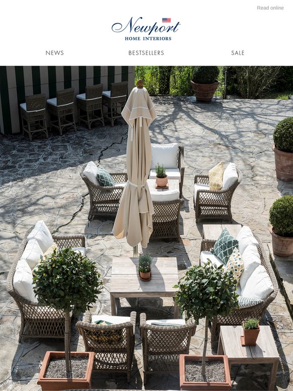 Timeless outdoor furniture for summer living