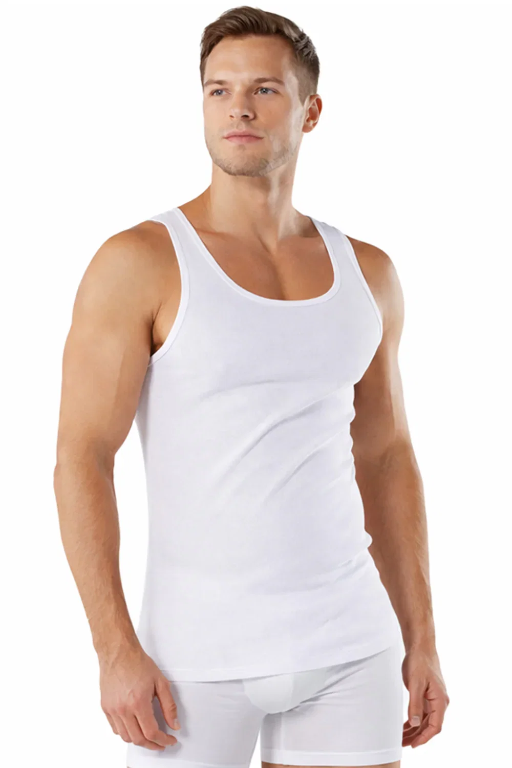 Image of Mens Ribbed Vest