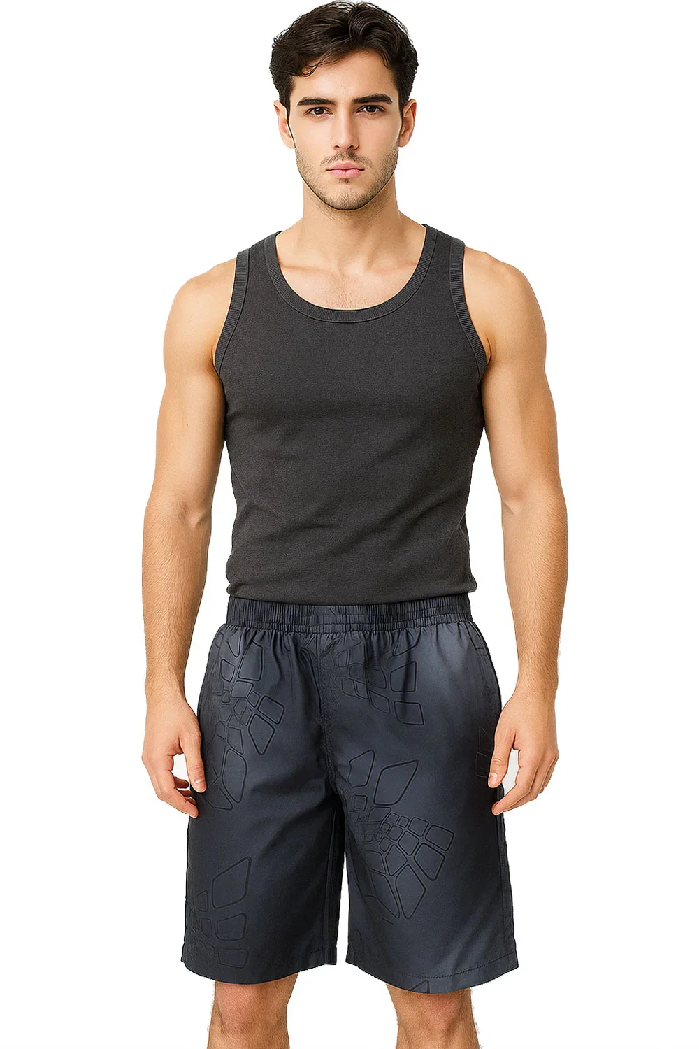 Image of Men’s Mesh-Lined Shorts – Elastic Waist Beachwear for Swimming, Gym & Outdoor Sports