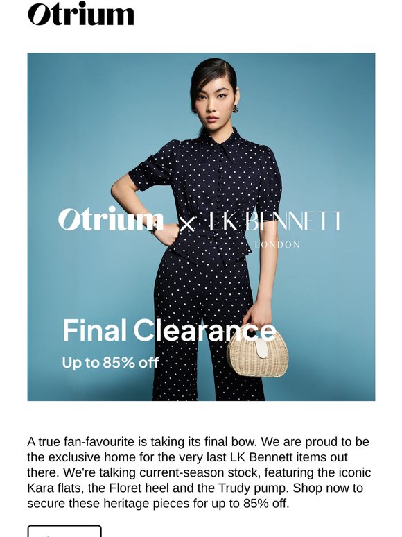 LK Bennett | The Final Sale: Up to 85% off, only at Otrium