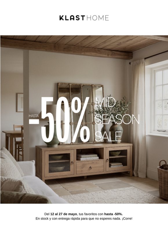 ¡Hasta -50%! 🔥 Acaba de empezar el MID SEASON SALE
