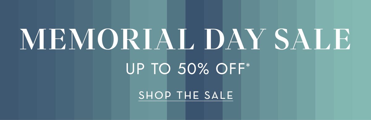 Memorial Day Sale is live: up to 50% off