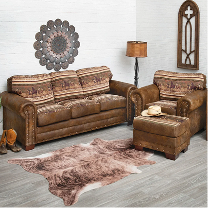 Mustang Band 4 Piece Set with Conventional Sofa