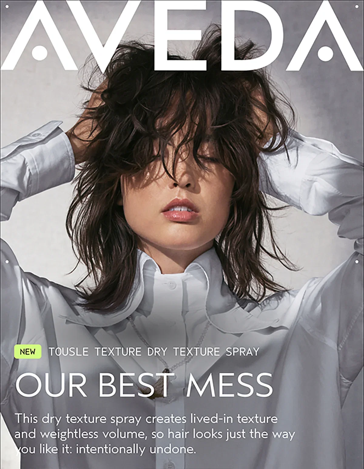 AVEDA | NEW TOUSLE TEXTURE DRY TEXTURE SPRAY | OUR BEST MESS | This dry texture spray creates lived-in texture and weightless volume, so hair looks just the way you like it: intentionally undone.