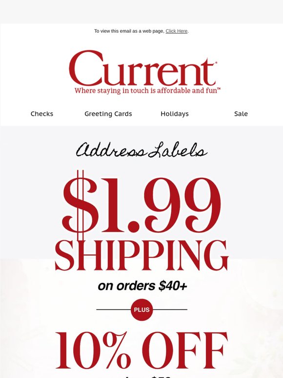 $1.99 Shipping + 10% Off Address Labels? Time to Stock Up!