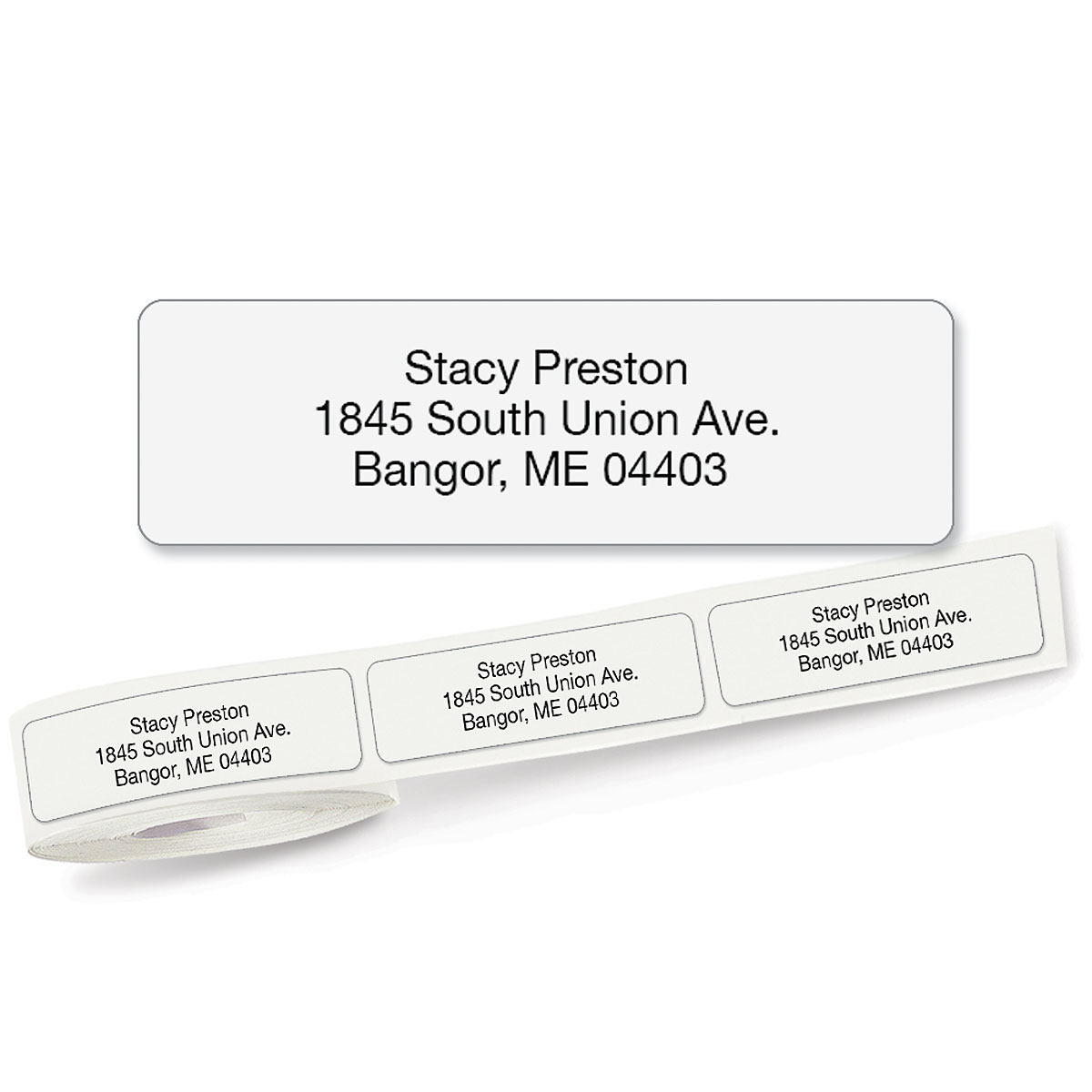 Image of Clear Rolled Address Labels