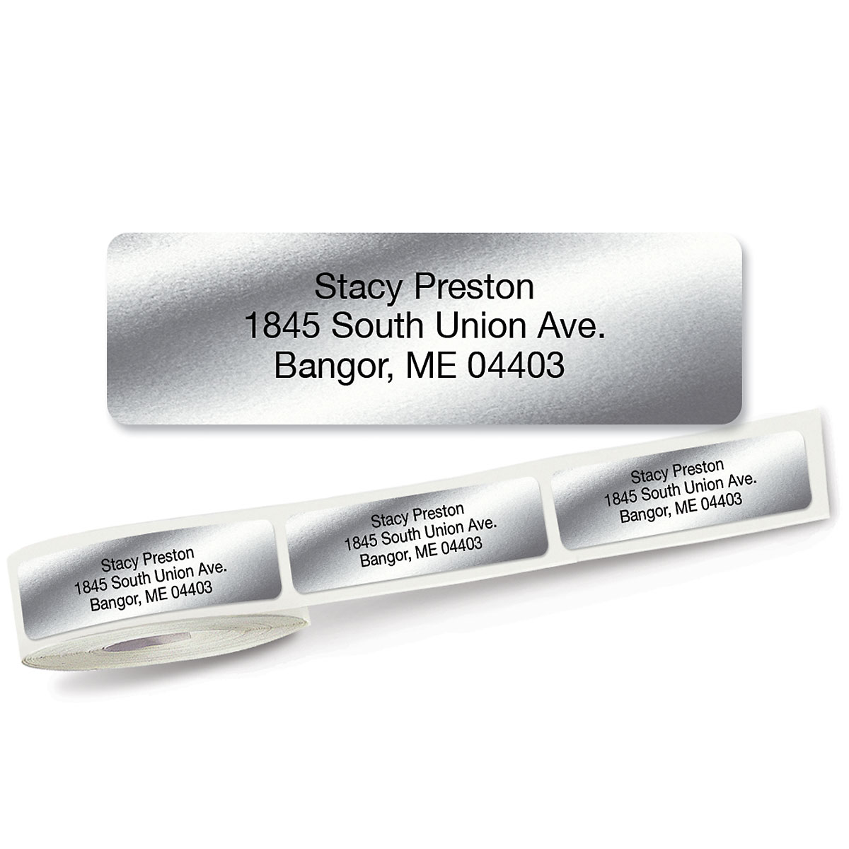 Image of Silver Rolled Address Labels