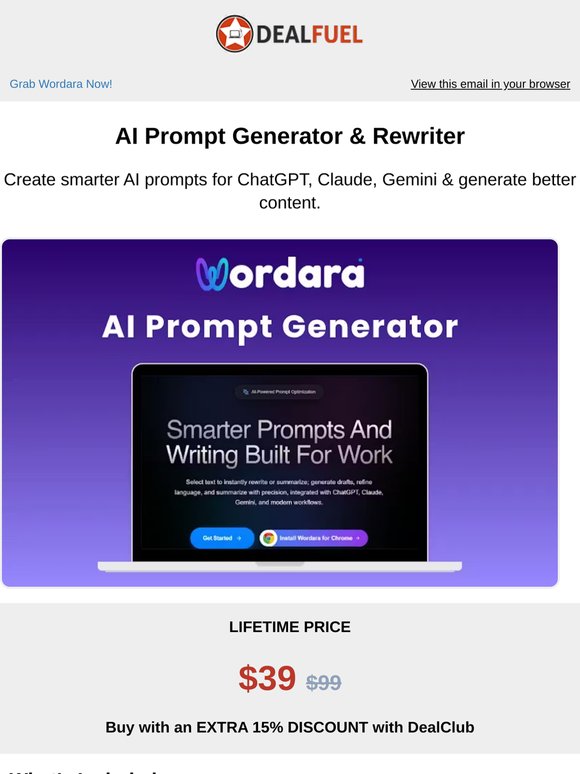 NEW DEAL ALERT 🔔 Create Smart Prompts!