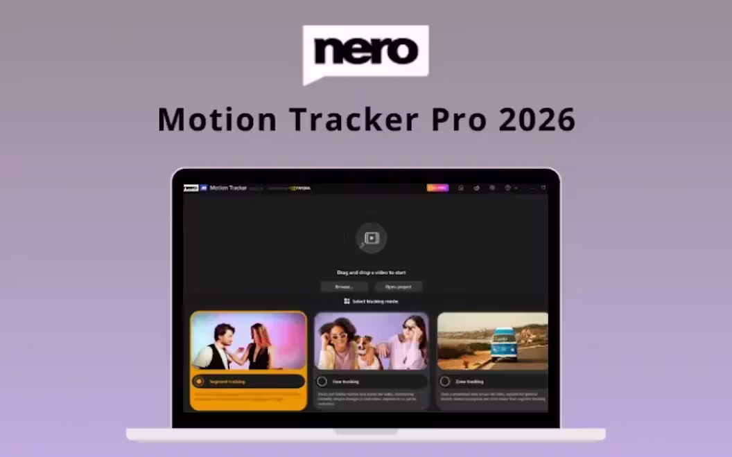 Nero Motion Tracker Pro 2026 (For Windows) | Lifetime Access