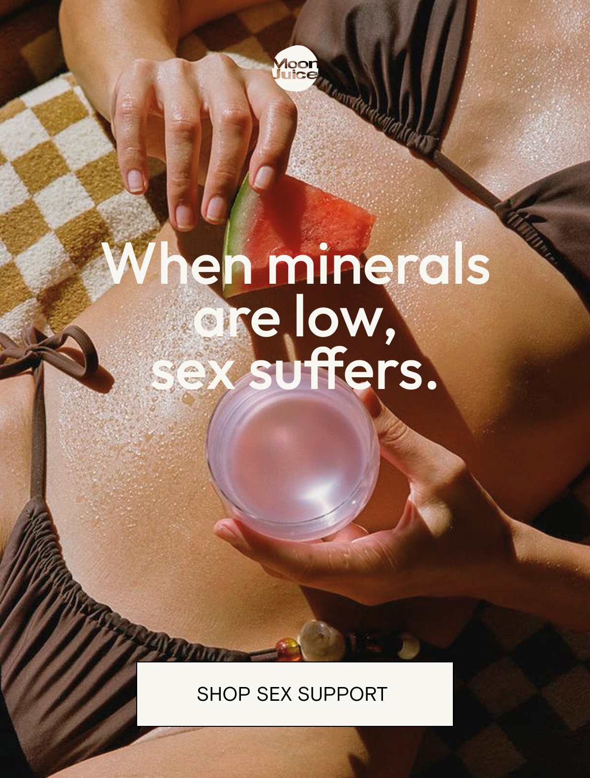 When minerals are low, sex suffers. SHOP SEX SUPPORT
