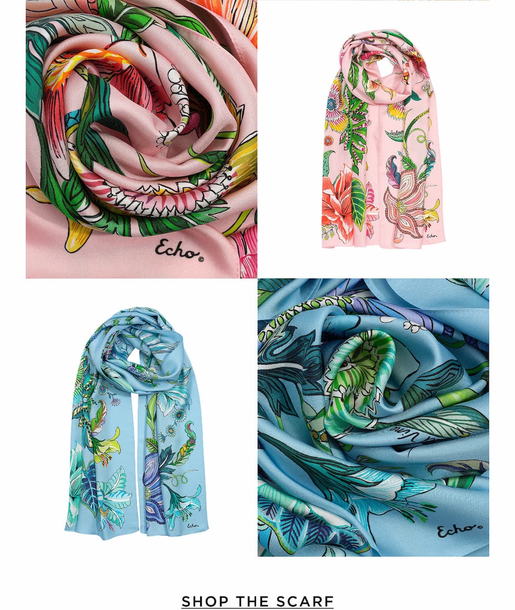 Sunkissed Vine Silk Oblong Scarf