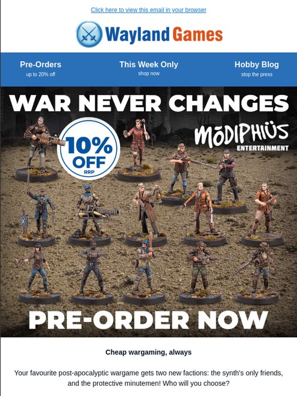 Cheap Wargaming, Always