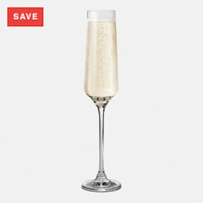 Yuppiechef Modern Champagne Flutes, Set of 4
