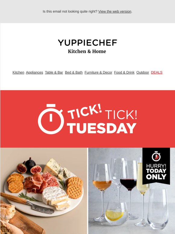 ⏰ 20% off Yuppiechef-branded faves, today only!