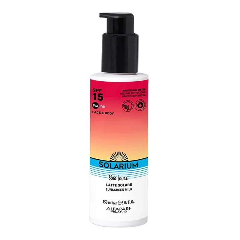 Image of Solarium spf 15 latte solare viso e corpo
