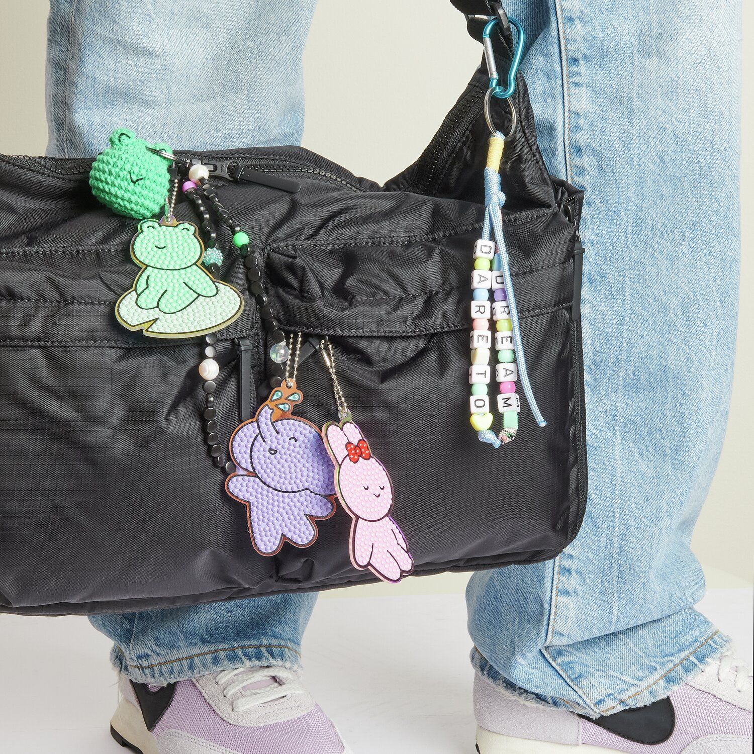 Tasche mit Diamond Painting Anhängern