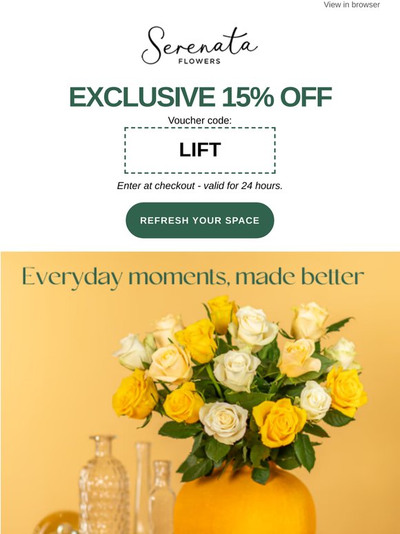 🌼 A gentle refresh for your space