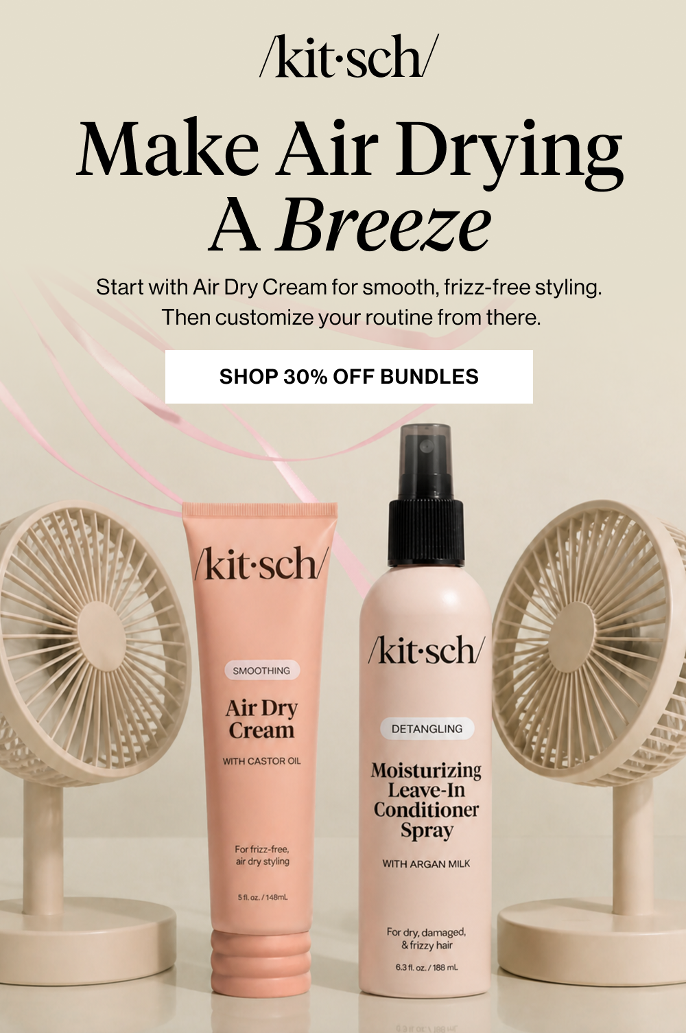 Make air drying a breeze. Start with Air Dry Cream for smooth, frizz-free styling.  Then customize your routine from there.