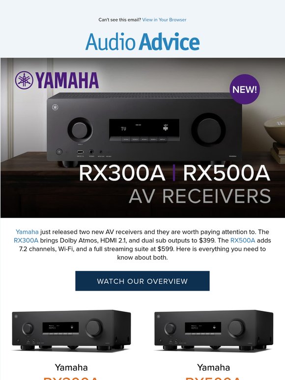❗ Yamaha RX300A and RX500A: First Look at Two New Entry-Level Receivers
