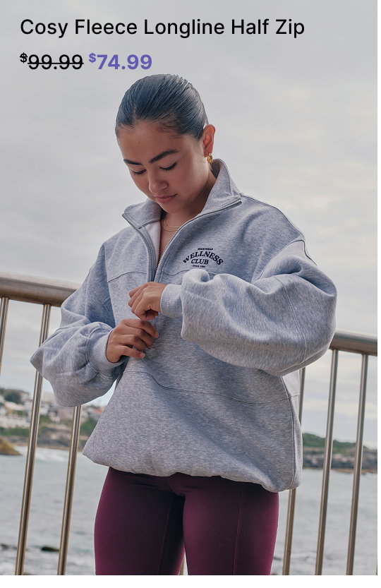 Cosy Fleece Longline 1/2 Zip