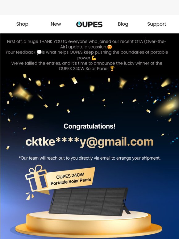 🎉Congrats! Find Out If You're the Winner!