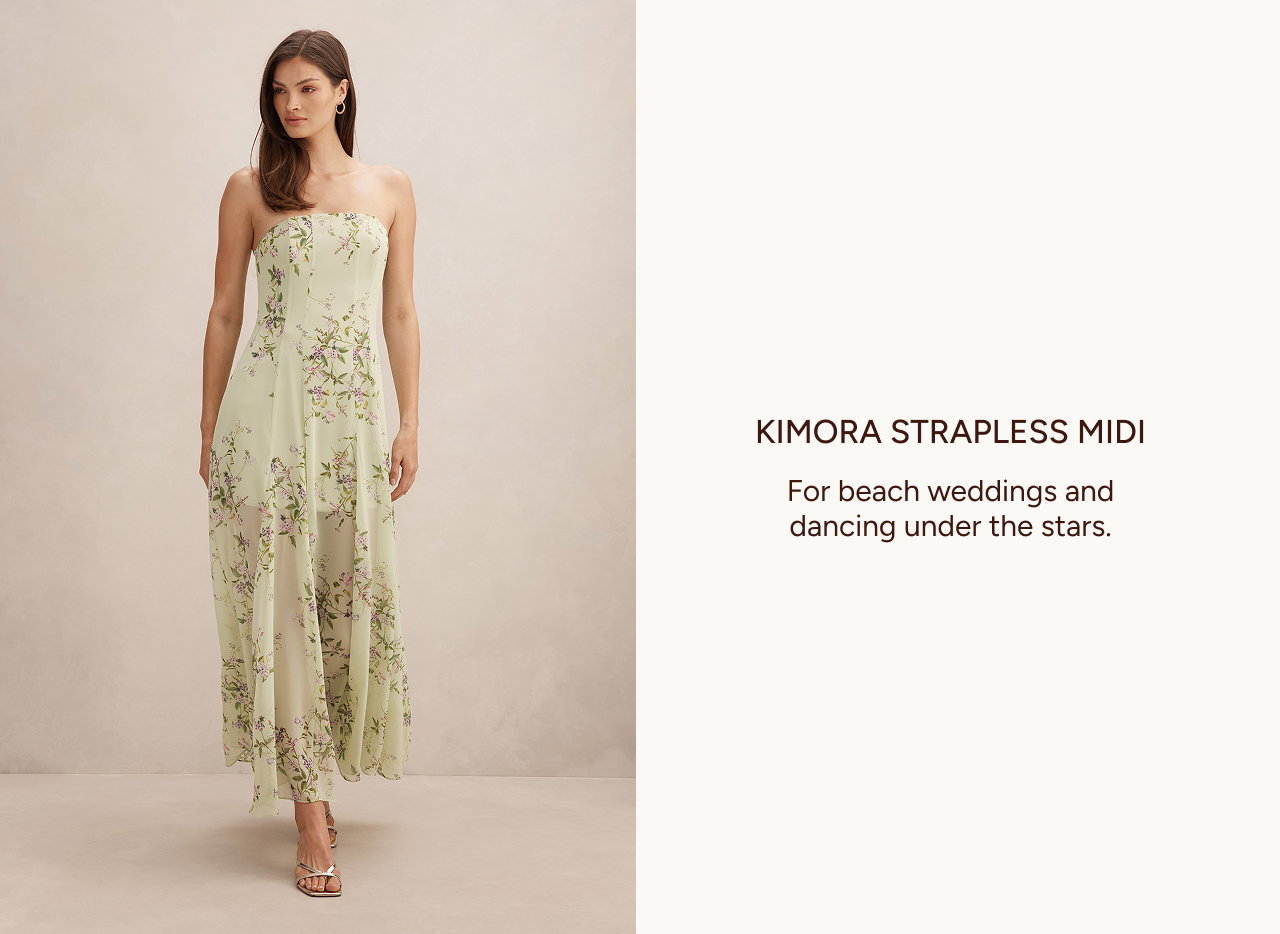 Kimora Strapless Midi Dress