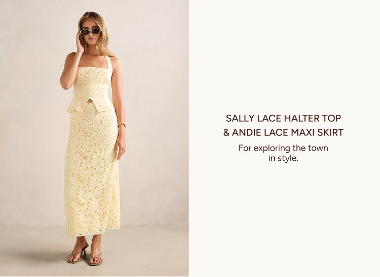 Sally Lace Halter Top