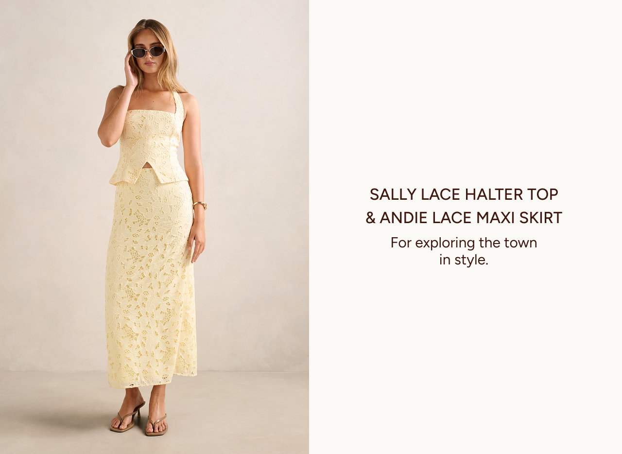 Sally Lace Halter Top
