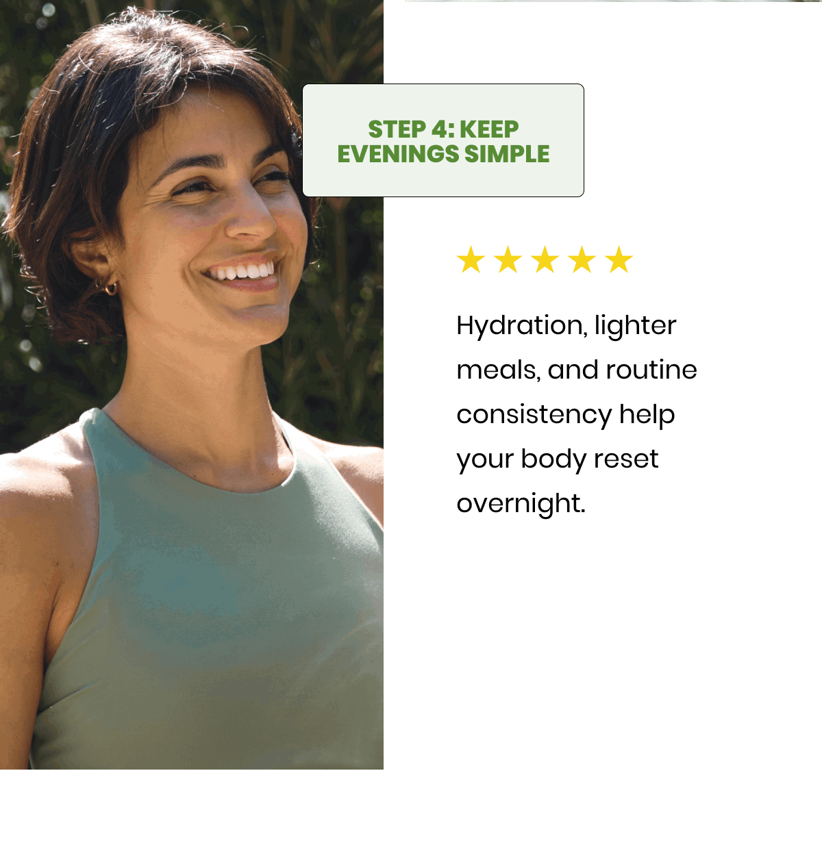 Step 4: Keep Evenings Simple