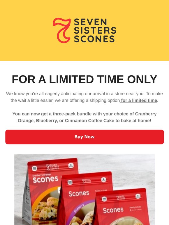 Did you miss us? For a limited time: Get us shipped once again