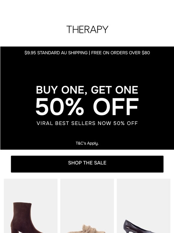 YOUR 2ND PAIR IS 50% OFF*