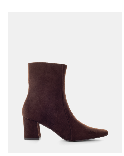 Sway Ankle Boot Chocolate Faux Suede
