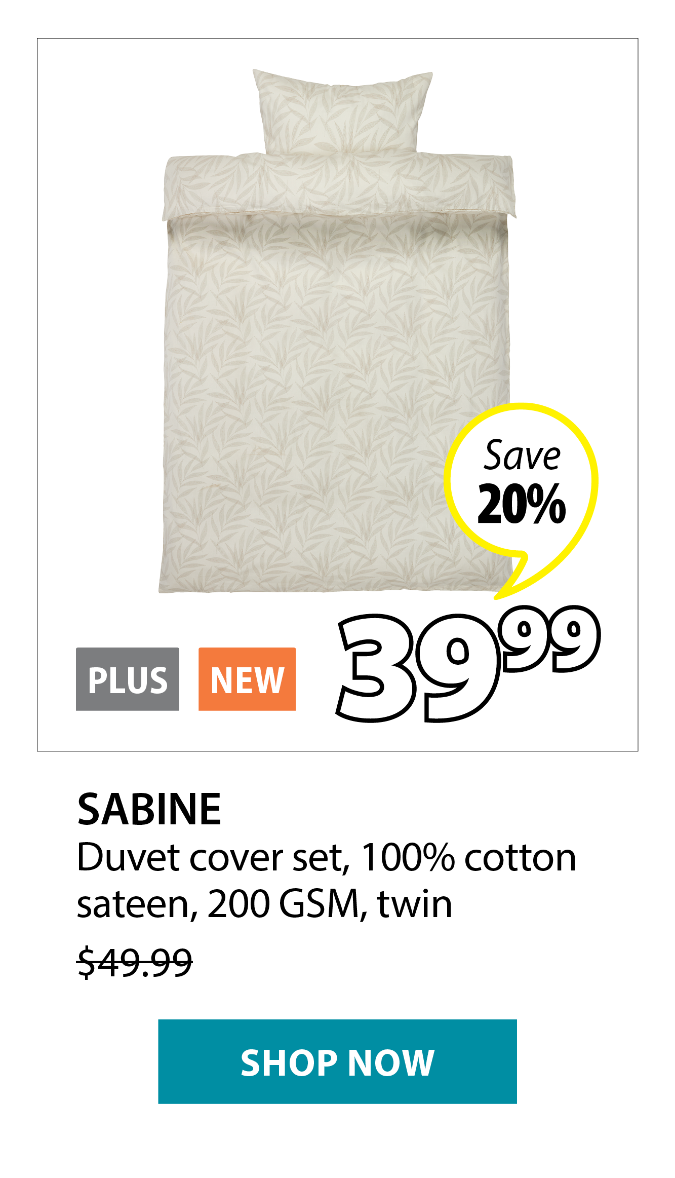 SABINE Duvet cover set | Save 20%