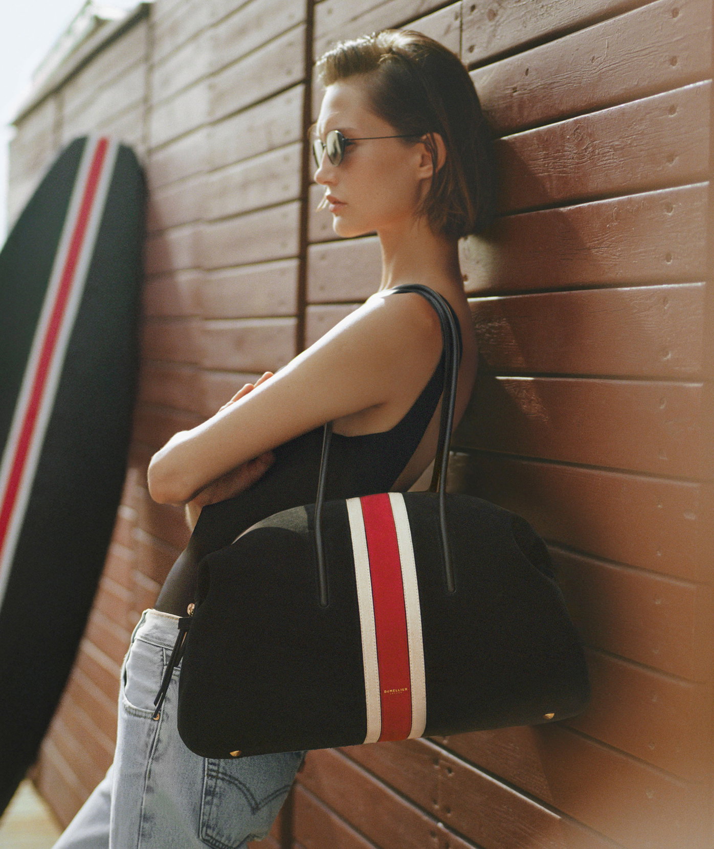 the stockholm black intarsia stripe