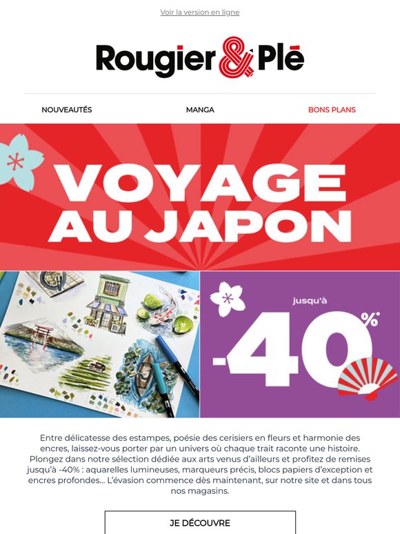 Inspiration venue d’ailleurs : jusqu'à -40% 🌸