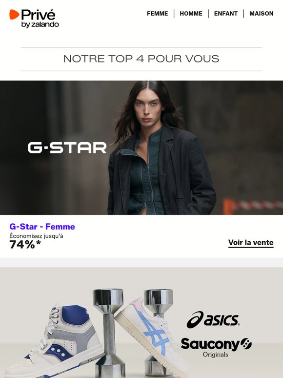 G-Star, Saucony Originals & Samsonite ⎪ Grandes marques, petits prix
