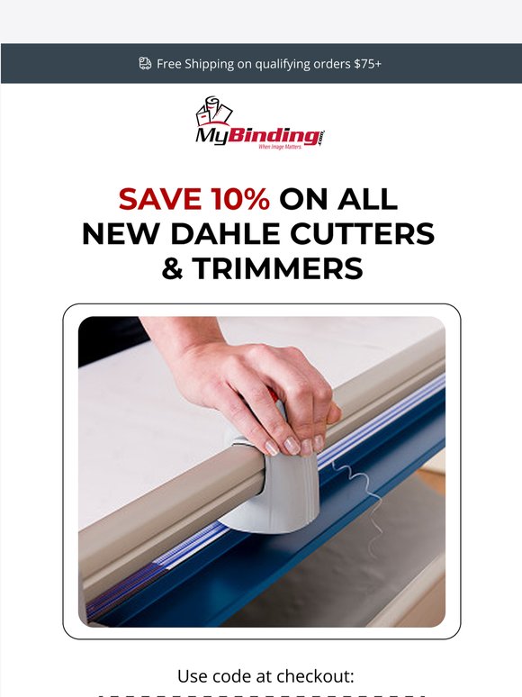 10% off Dahle cutters - ends Sunday