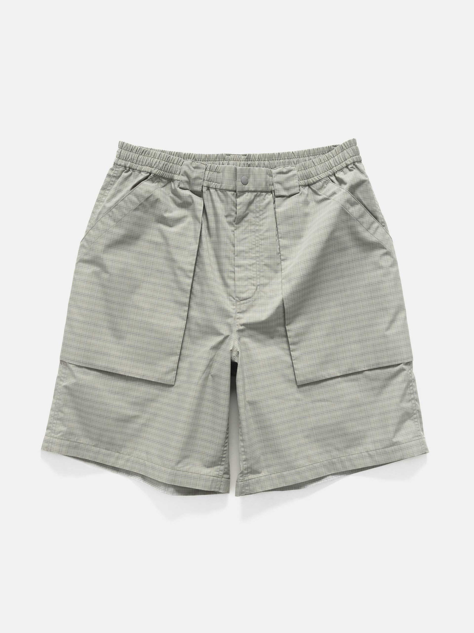 Image of Tech 3D Pocket Cargo Shorts Summer Plaidlt. Gray