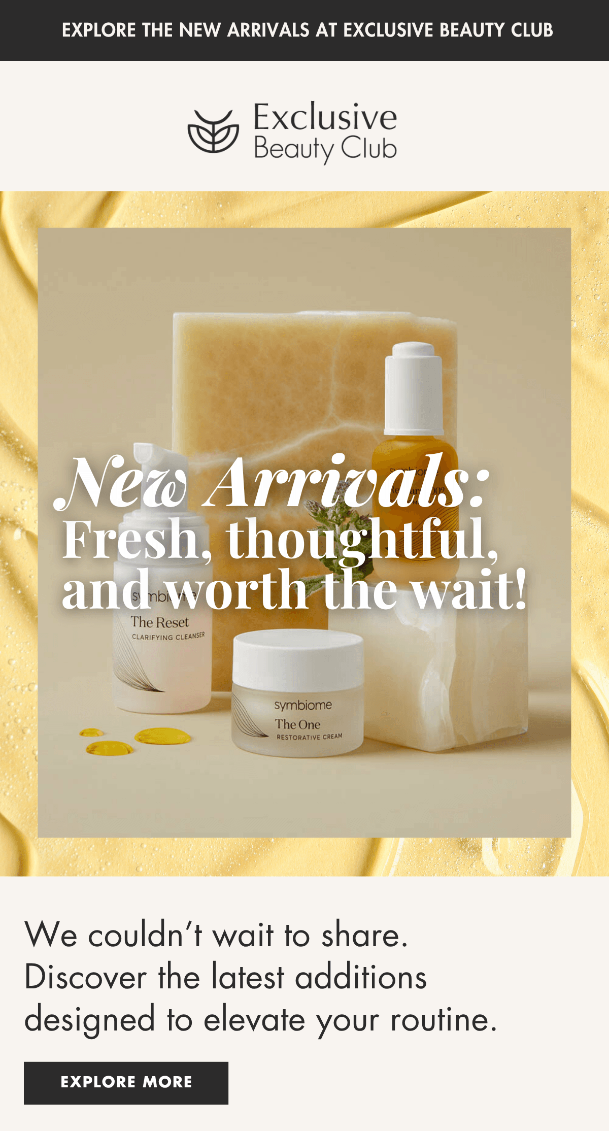 Exclusive Beauty Club Skincare New Arrivals