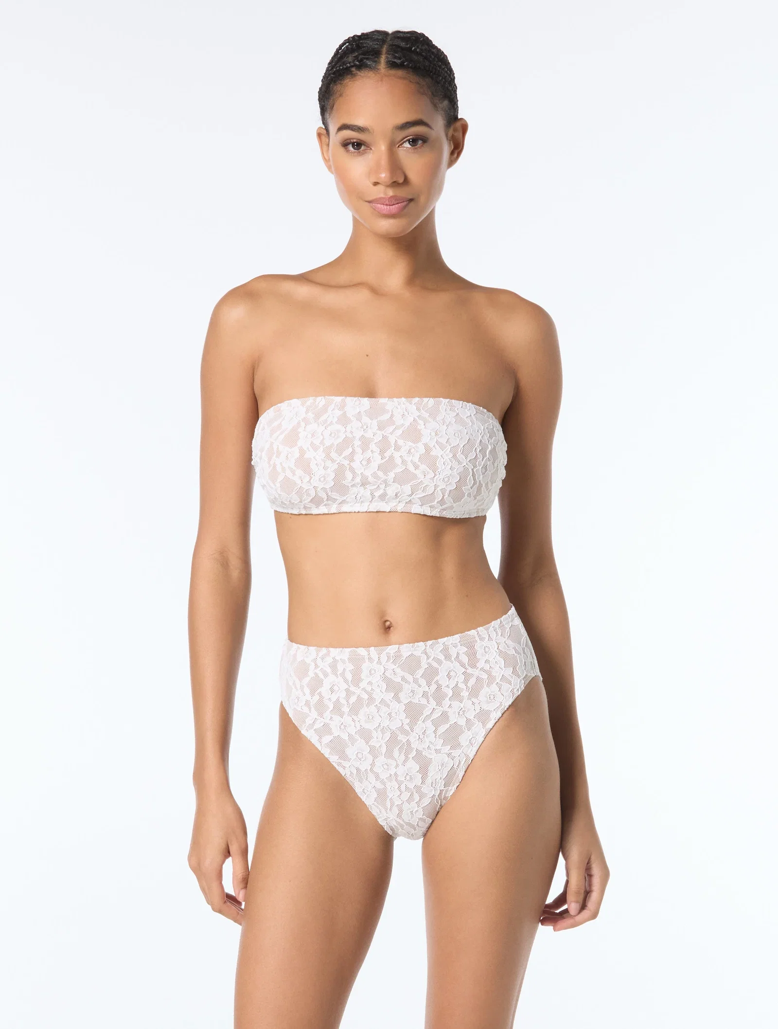Image of Michael Kors Bandeau Bikini Top - Lace
