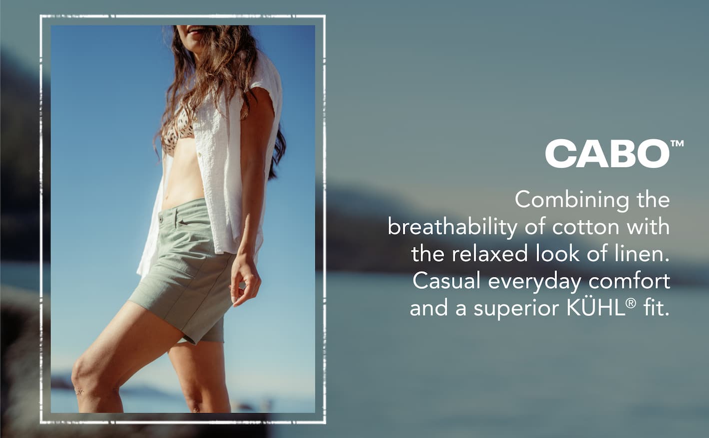 Women's Cabo combining the breathability of cotton with the relaxed look of linen.