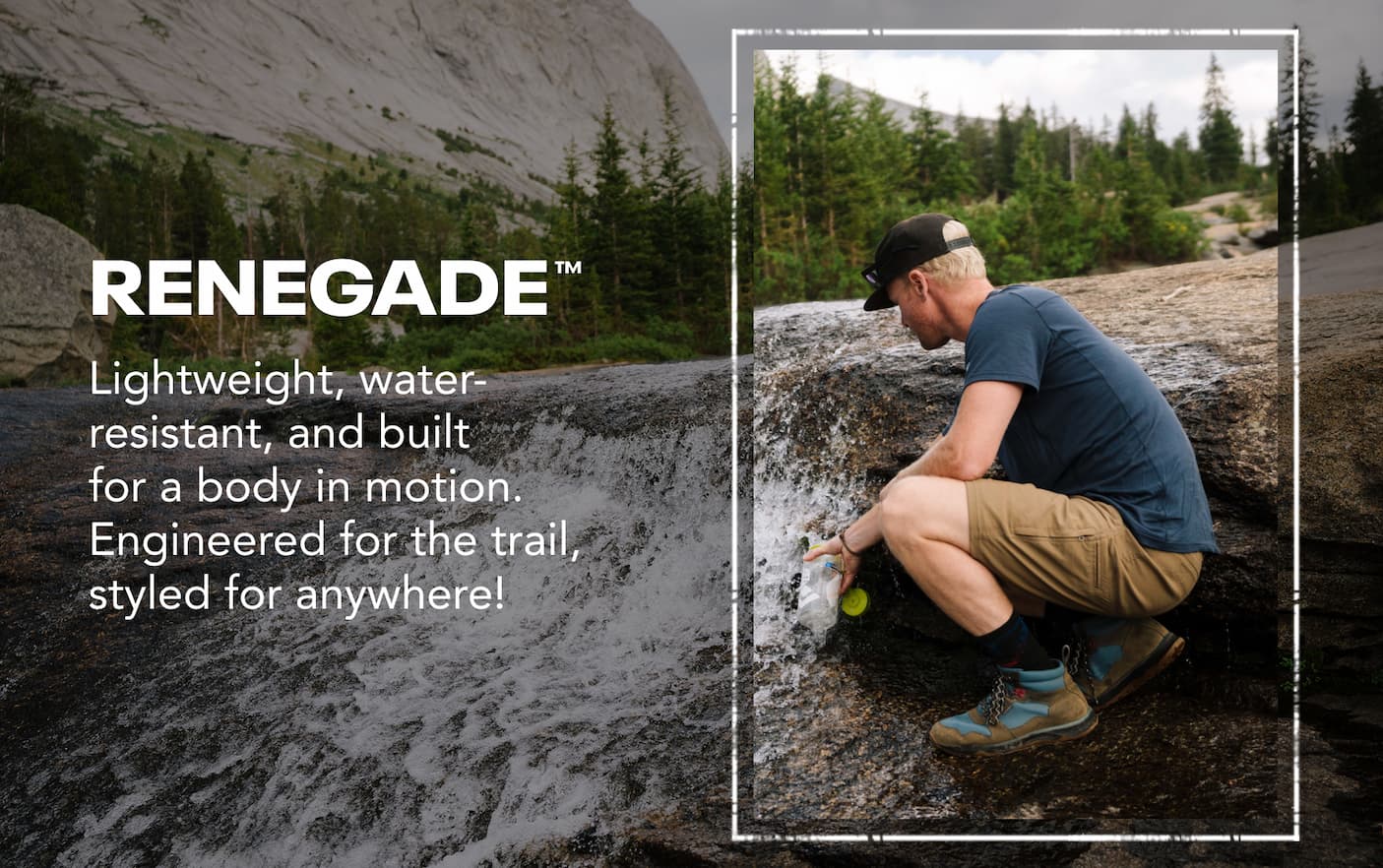 Men's Renegade Lightweight, water-resistant, and built for a body in motion.
