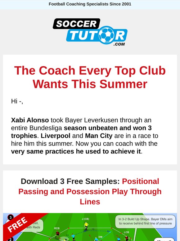 Xabi Alonso's 82 Practices: 3 Free Samples Inside