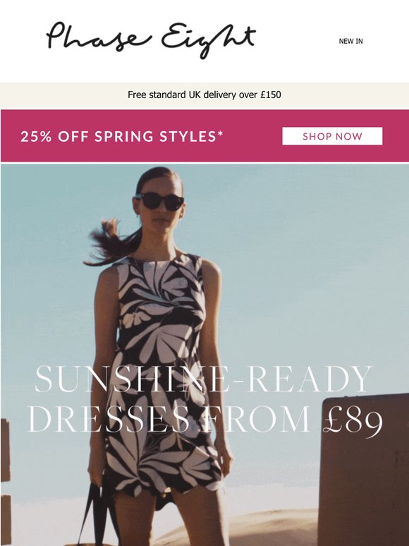 NEW: Sunshine-ready dresses from £89