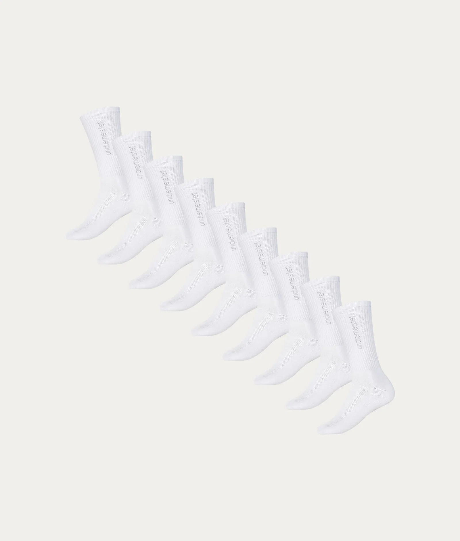 Image of Witte Sportsokken Chalk White (9-pack)