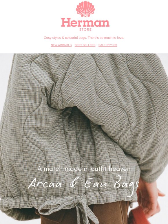 Arcaa & Eau Bags 🤍 A match made in heaven